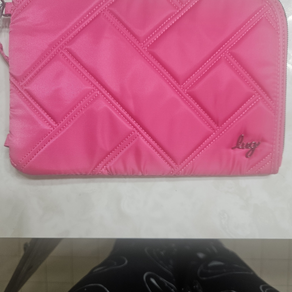 Lug Pink Quilted Clutch